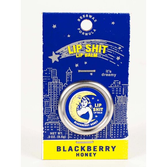 Lip Shit Lip Balm Blackberry Honey Beeswax Formula by Blue Q - Picture 1 of 3